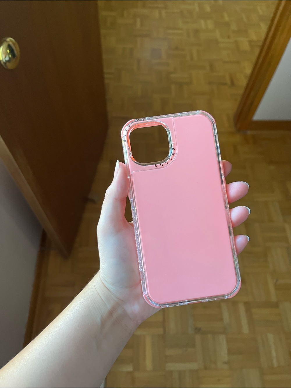 Pink Clear Bumper Phone Case — Protective Slim Fit